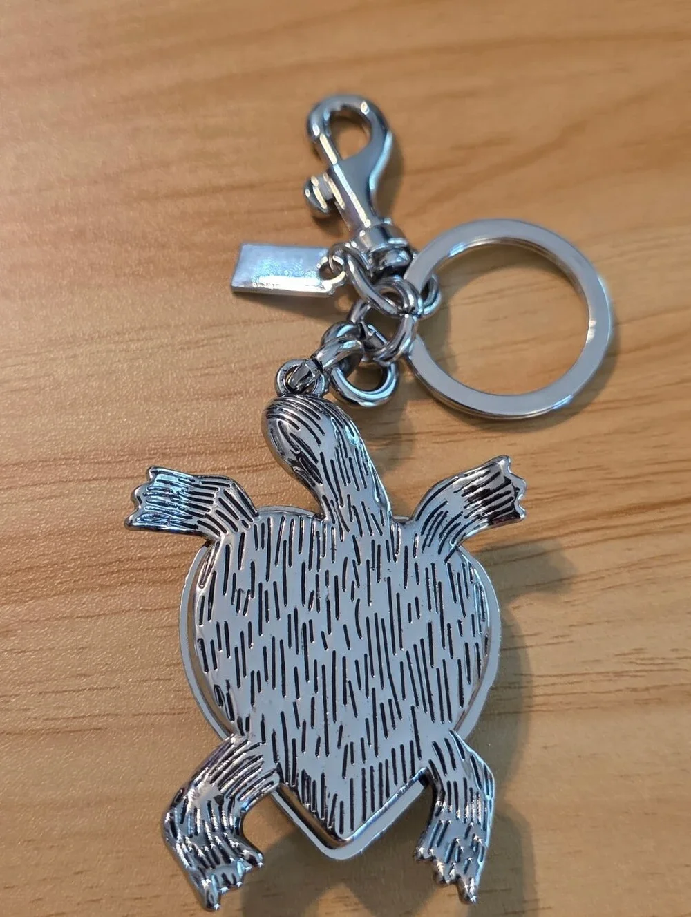 Sassified Boutique Nwt Black & Silver Turtle Heart Keychain - ÑA COACH
